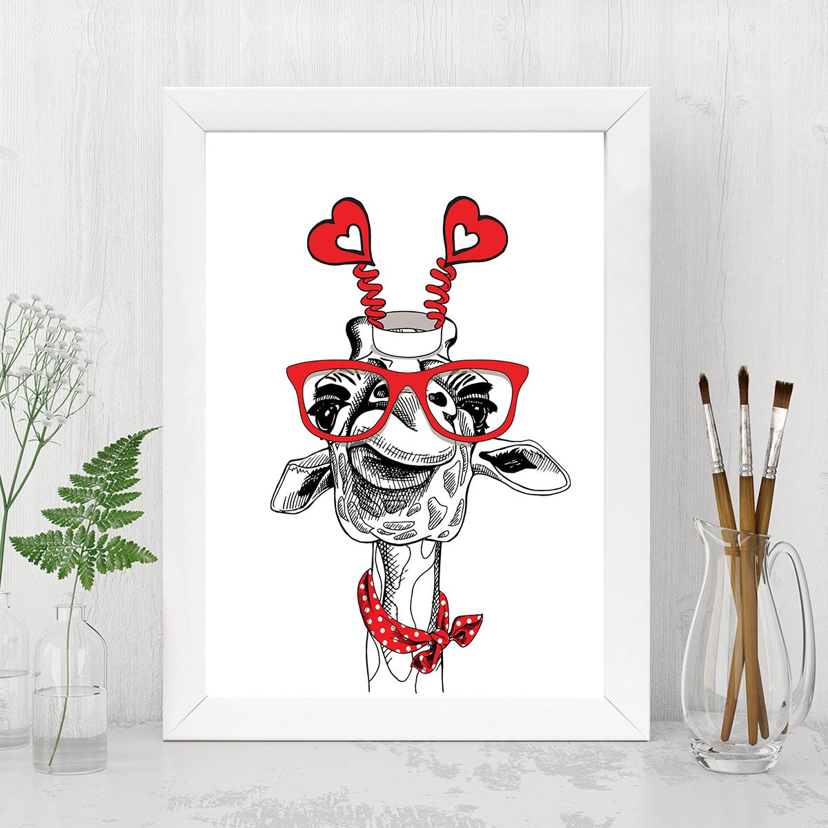 Quadro Decorativo MDF Emoldurado - Arte Multicolor 24x29cm com Moldura de Madeira 2cm