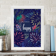 Quadro Decorativo MDF Emoldurado - Arte Multicolor 24x29cm com Moldura de Madeira 2cm