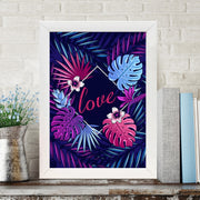 Quadro Decorativo MDF Emoldurado - Arte Multicolor 24x29cm com Moldura de Madeira 2cm