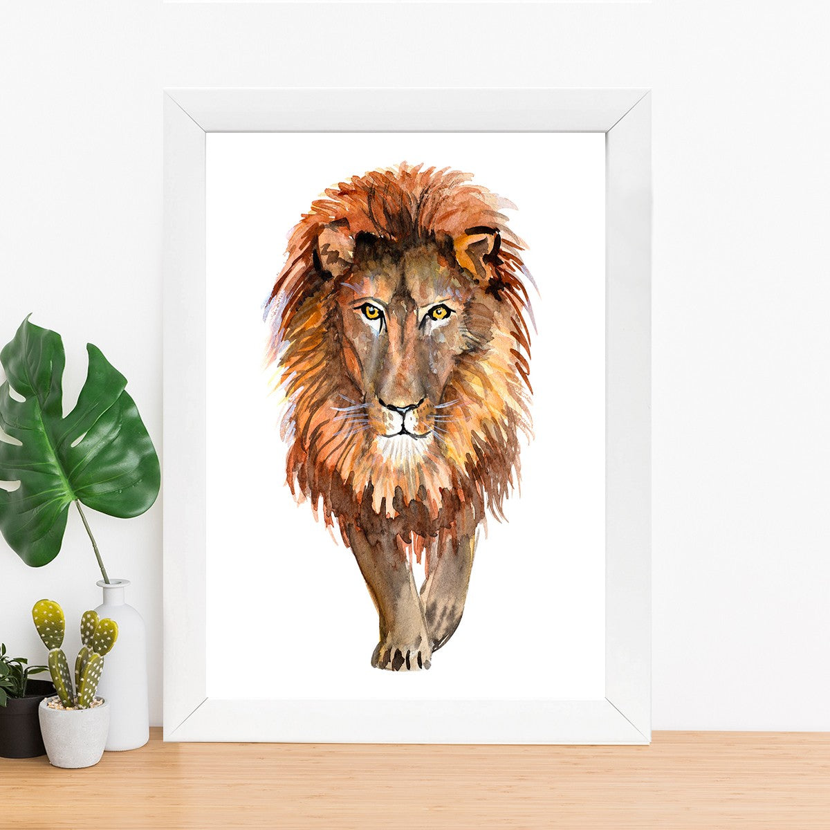 Quadro Decorativo MDF Emoldurado - Arte Multicolor 24x29cm com Moldura de Madeira 2cm