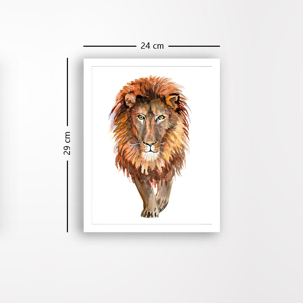 Quadro Decorativo MDF Emoldurado - Arte Multicolor 24x29cm com Moldura de Madeira 2cm