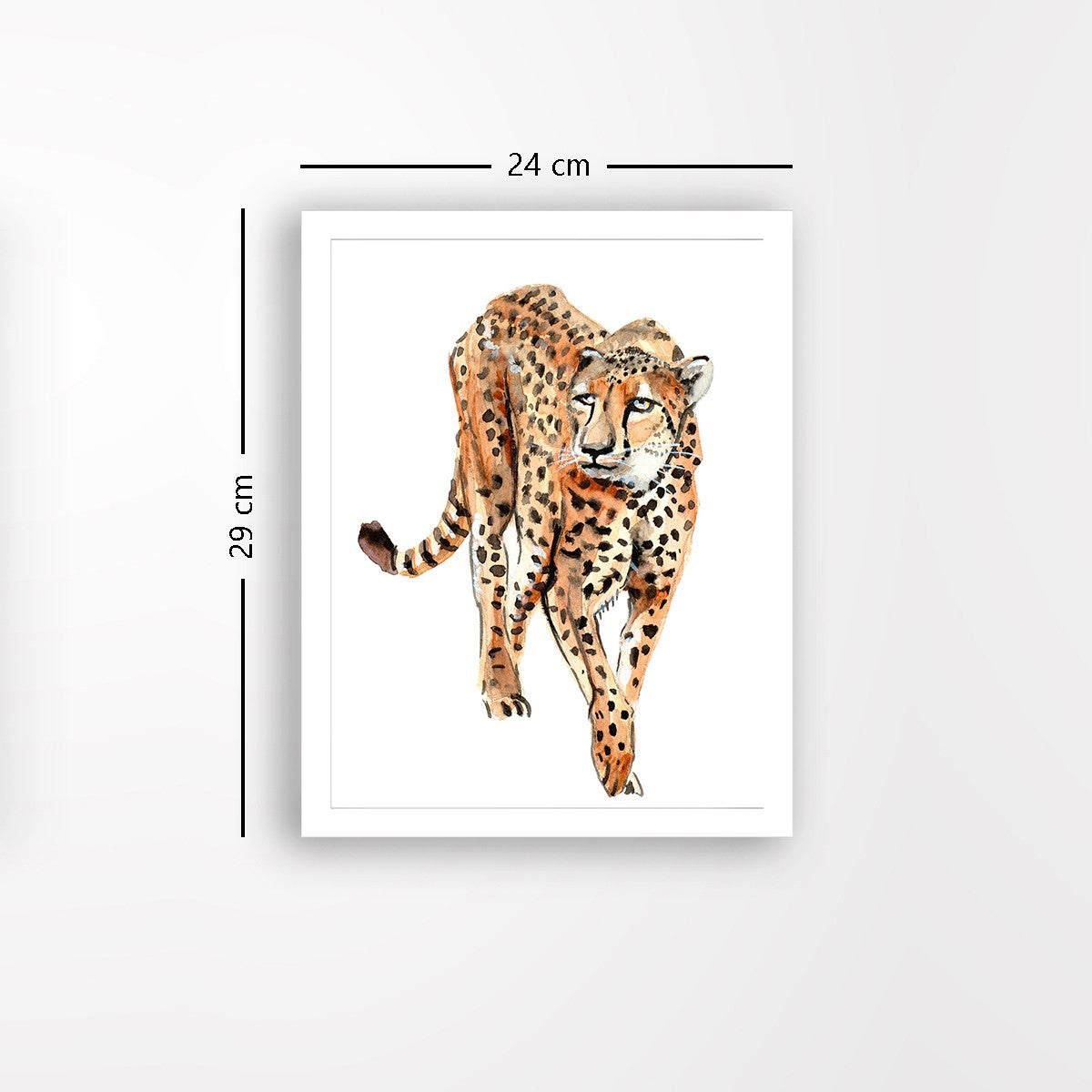 Quadro Decorativo MDF Emoldurado - Arte Multicolor 24x29cm com Moldura de Madeira 2cm