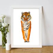 Quadro Decorativo MDF Emoldurado - Arte Multicolor 24x29cm com Moldura de Madeira 2cm