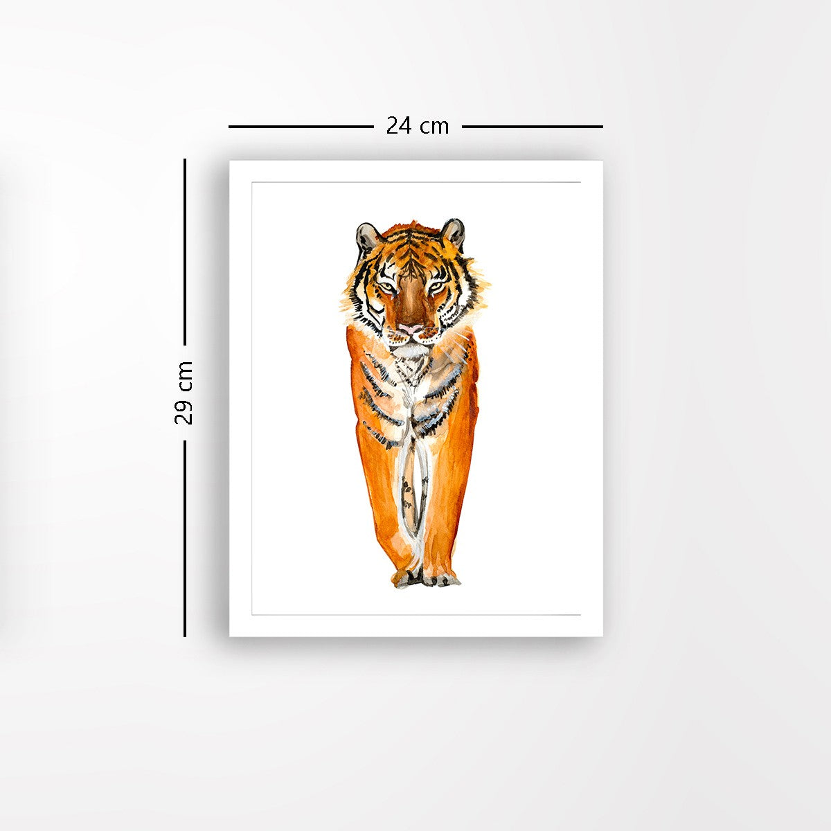 Quadro Decorativo MDF Emoldurado - Arte Multicolor 24x29cm com Moldura de Madeira 2cm