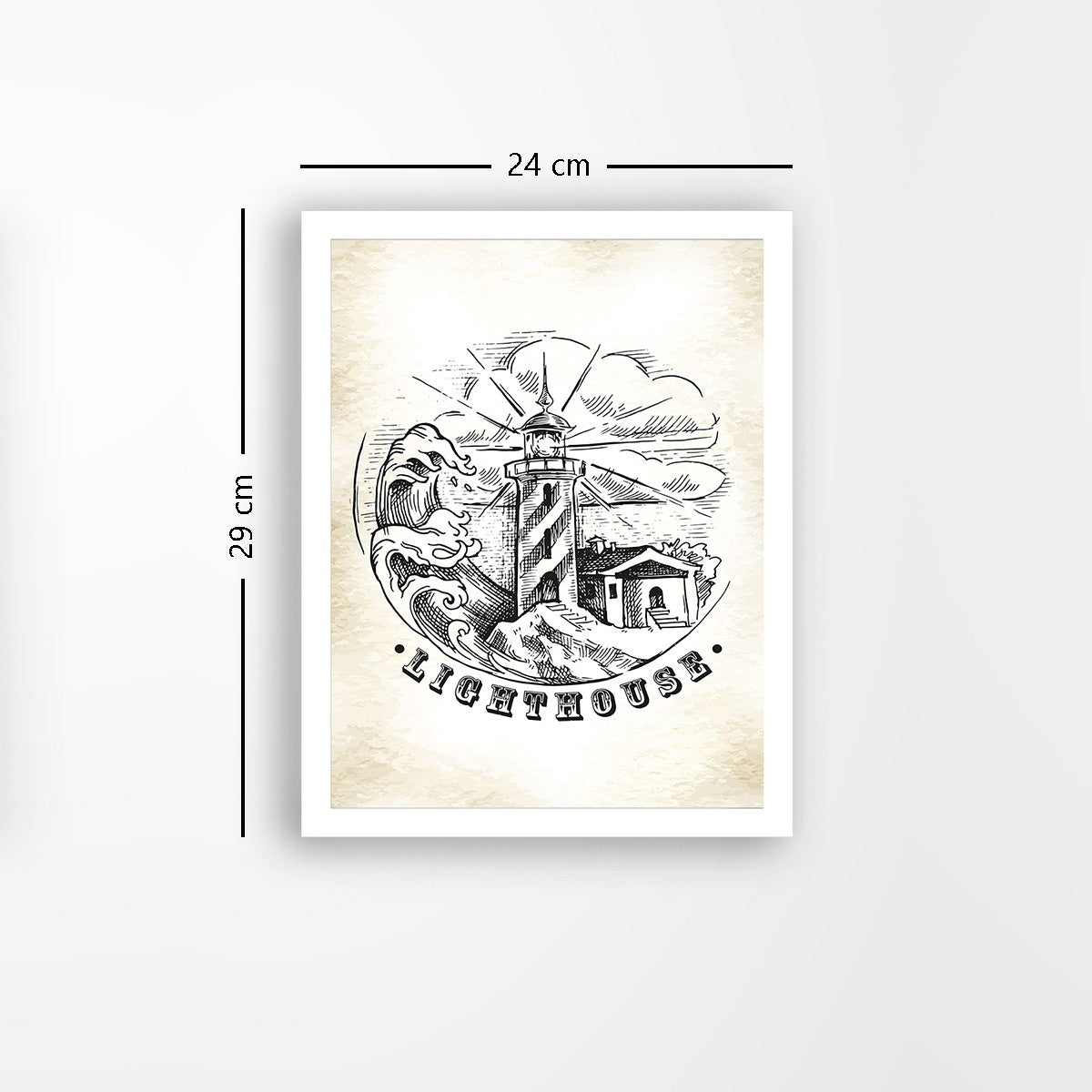 Quadro Decorativo MDF Emoldurado - Arte Multicolor 24x29cm com Moldura de Madeira 2cm