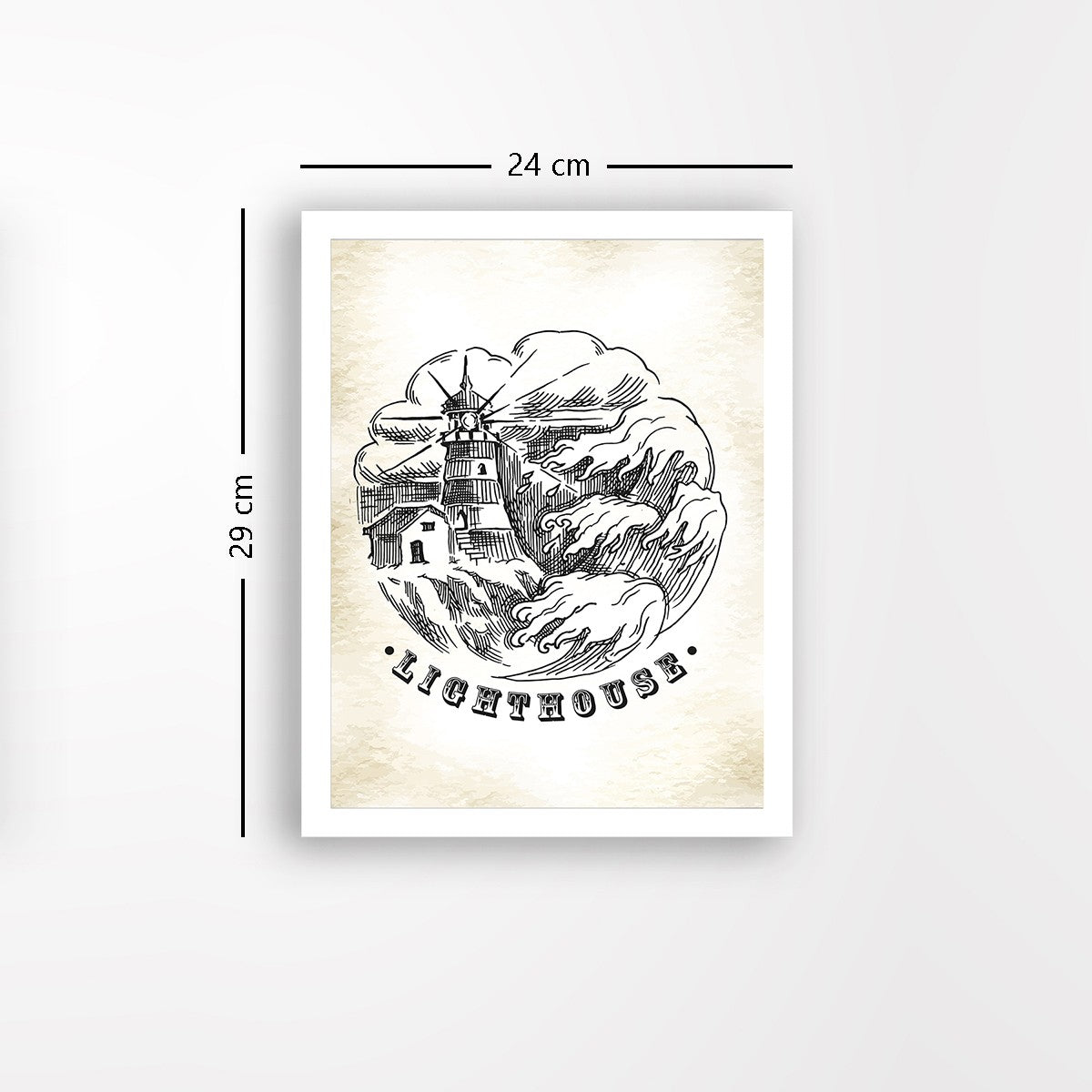 Quadro Decorativo MDF Emoldurado - Arte Multicolor 24x29cm com Moldura de Madeira 2cm