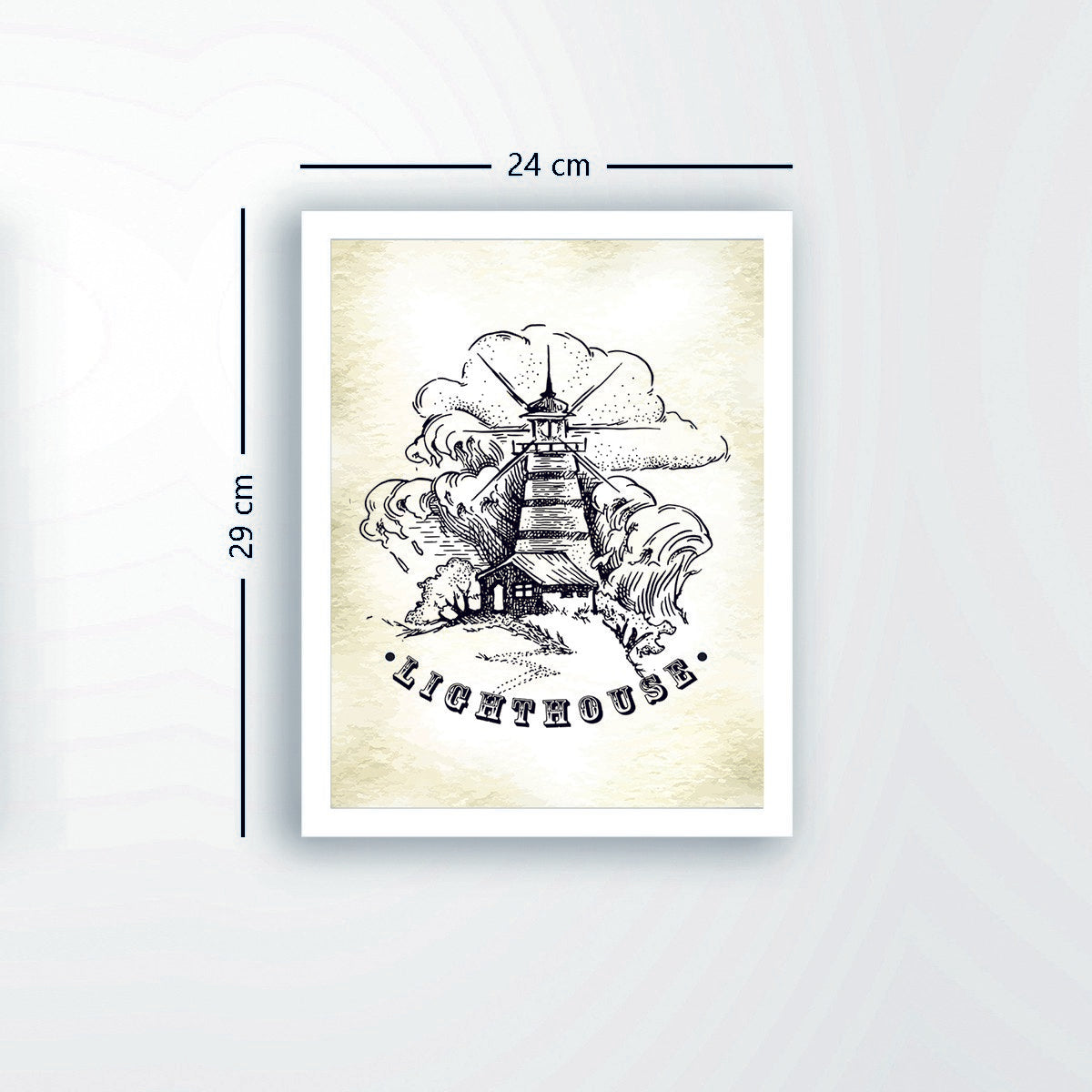 Quadro Decorativo MDF Emoldurado - Arte Multicolor 24x29cm com Moldura de Madeira 2cm