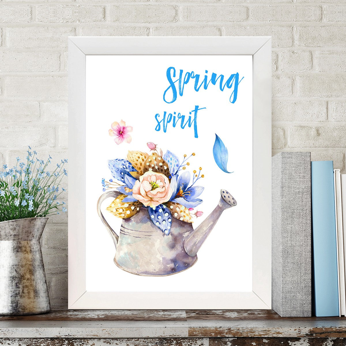 Quadro Decorativo MDF Emoldurado - Arte Multicolor 24x29cm com Moldura de Madeira 2cm