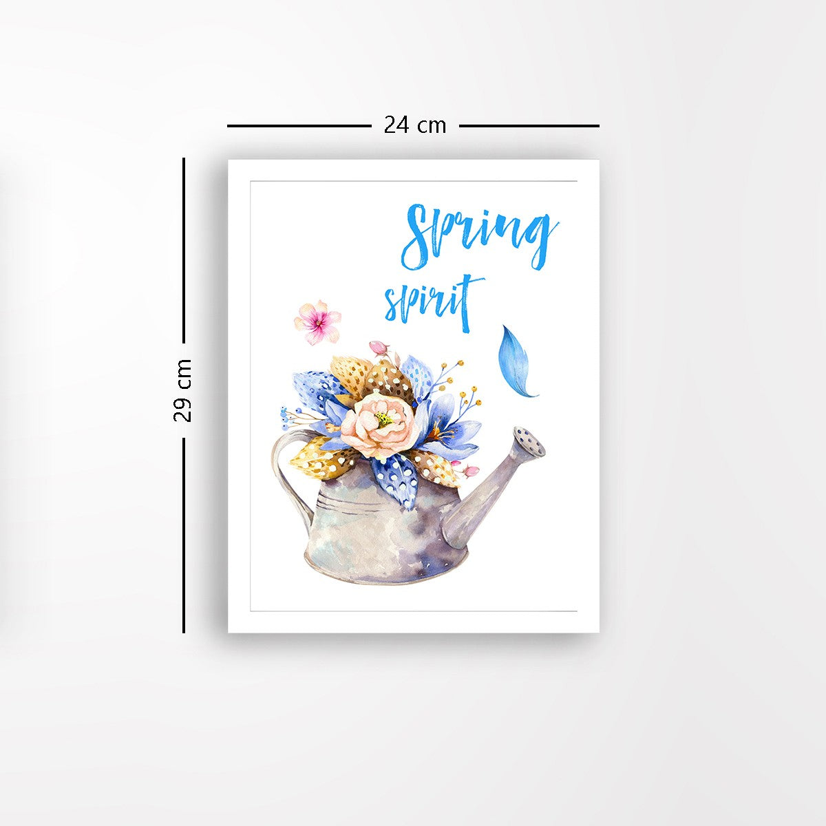 Quadro Decorativo MDF Emoldurado - Arte Multicolor 24x29cm com Moldura de Madeira 2cm