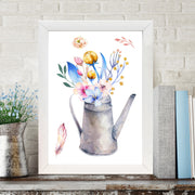 Quadro Decorativo MDF Emoldurado - Arte Multicolor 24x29cm com Moldura de Madeira 2cm