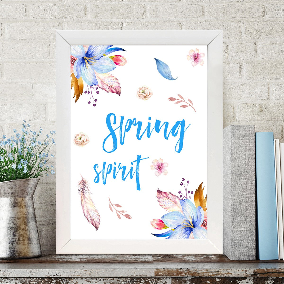 Quadro Decorativo MDF Emoldurado - Arte Multicolor 24x29cm com Moldura de Madeira 2cm