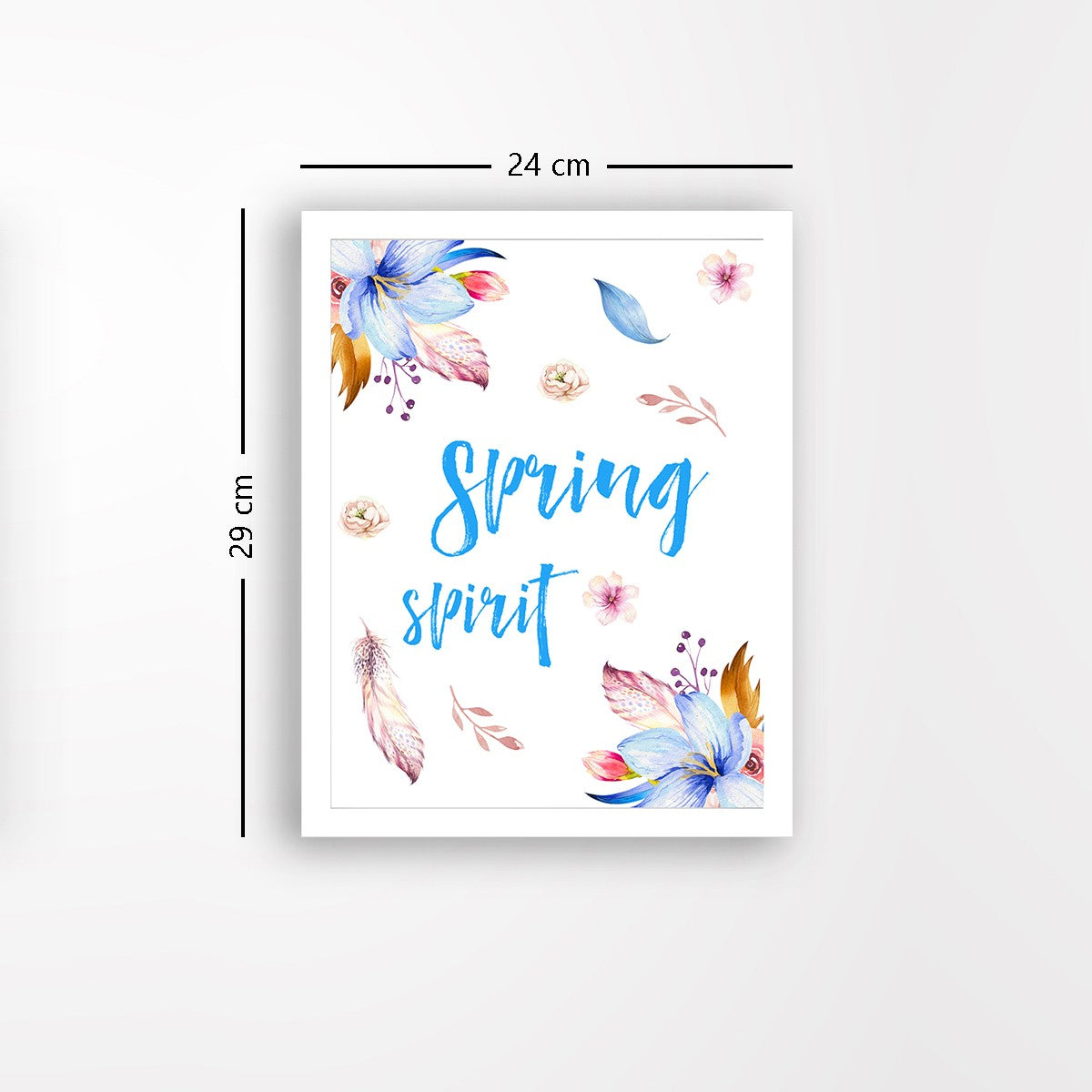 Quadro Decorativo MDF Emoldurado - Arte Multicolor 24x29cm com Moldura de Madeira 2cm