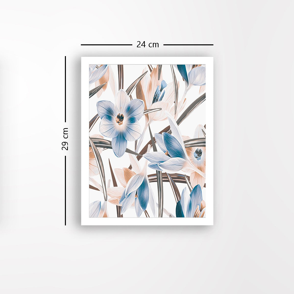 Quadro Decorativo MDF Emoldurado - Arte Multicolor 24x29cm com Moldura de Madeira 2cm