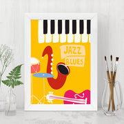 Quadro Decorativo MDF Emoldurado - Arte Multicolor 24x29cm com Moldura de Madeira 2cm