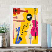 Quadro Decorativo MDF Emoldurado - Arte Multicolor 24x29cm com Moldura de Madeira 2cm