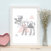 Quadro Decorativo MDF Emoldurado - Arte Multicolor 24x29cm com Moldura de Madeira 2cm