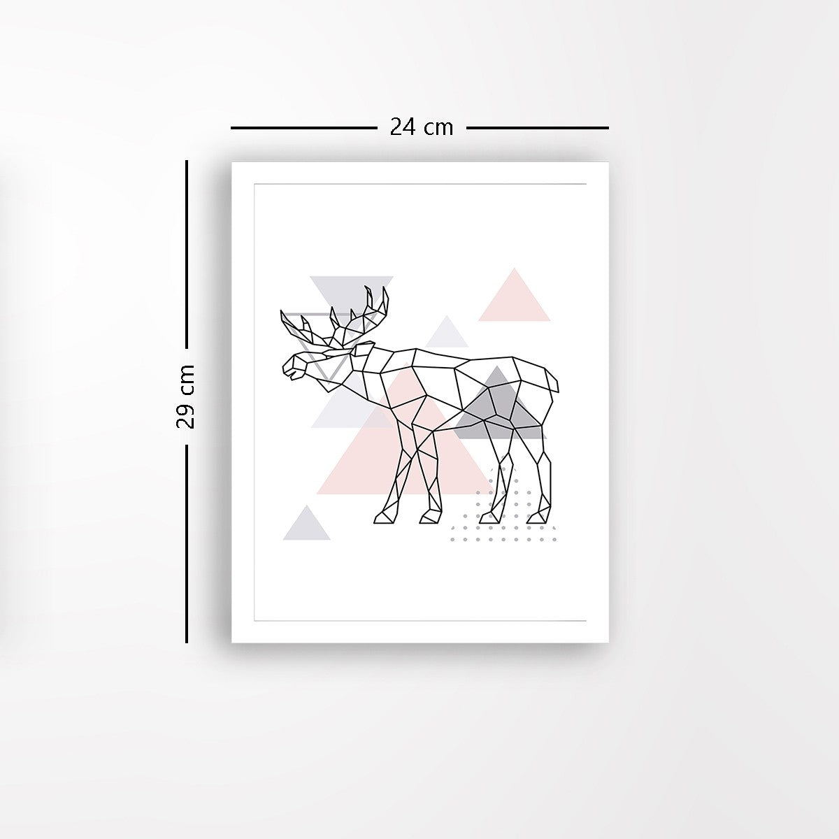 Quadro Decorativo MDF Emoldurado - Arte Multicolor 24x29cm com Moldura de Madeira 2cm