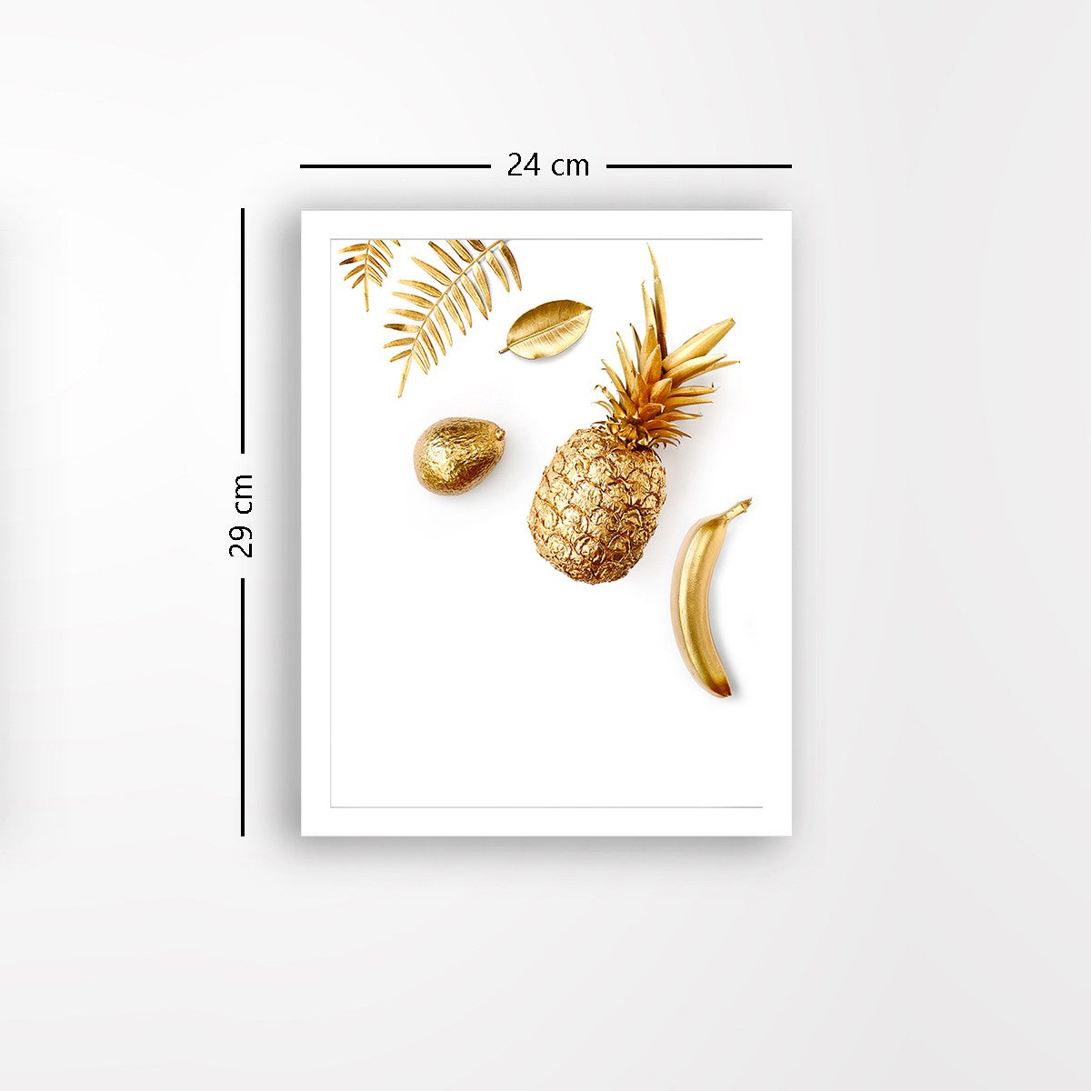 Quadro Decorativo MDF Emoldurado - Arte Multicolor 24x29cm com Moldura de Madeira 2cm