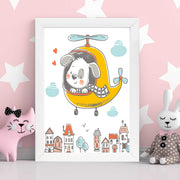 Quadro Decorativo MDF Emoldurado - Arte Multicolor 24x29cm com Moldura de Madeira 2cm