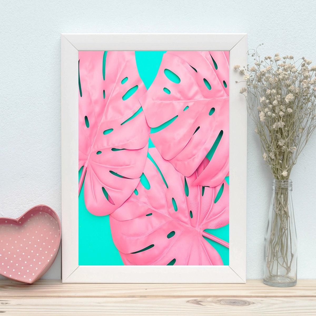 Quadro Decorativo MDF Emoldurado - Arte Multicolor 24x29cm com Moldura de Madeira 2cm