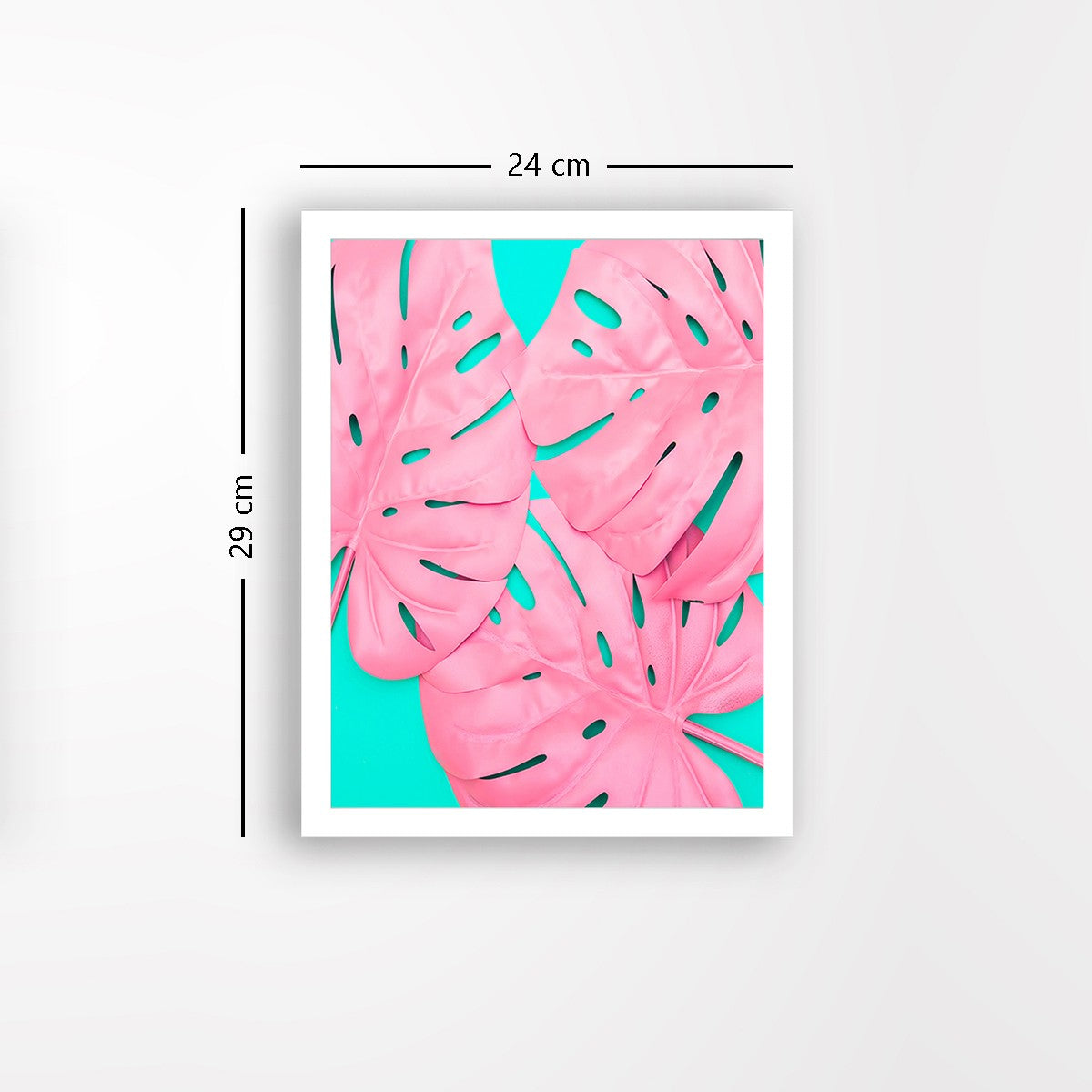 Quadro Decorativo MDF Emoldurado - Arte Multicolor 24x29cm com Moldura de Madeira 2cm