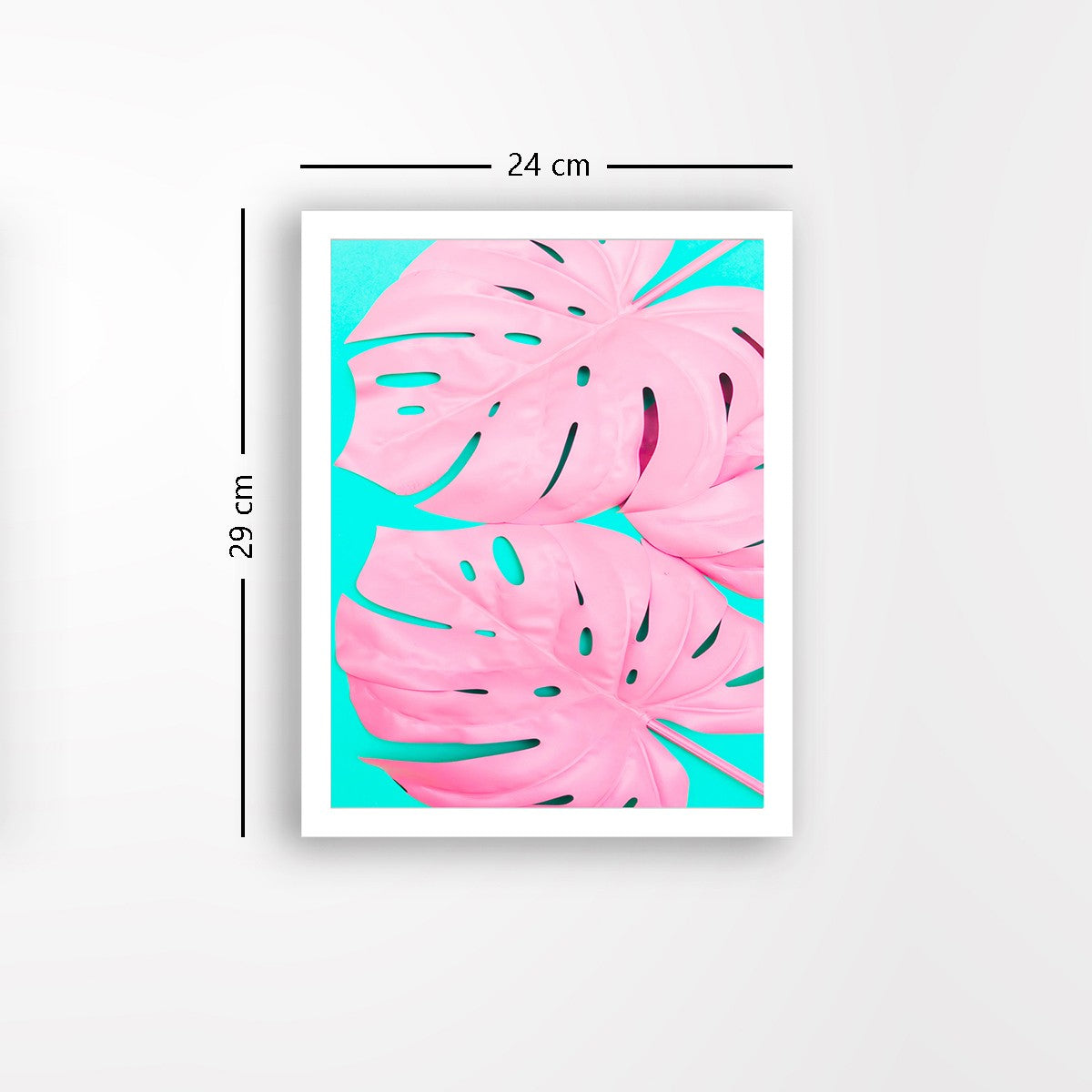 Quadro Decorativo MDF Emoldurado - Arte Multicolor 24x29cm com Moldura de Madeira 2cm