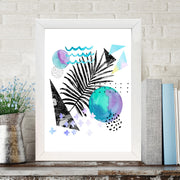 Quadro Decorativo MDF Emoldurado - Arte Multicolor 24x29cm com Moldura de Madeira 2cm