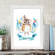 Quadro Decorativo MDF Emoldurado - Arte Multicolor 24x29cm com Moldura de Madeira 2cm