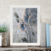 Quadro Decorativo MDF Emoldurado - Arte Multicolor 24x29cm com Moldura de Madeira 2cm