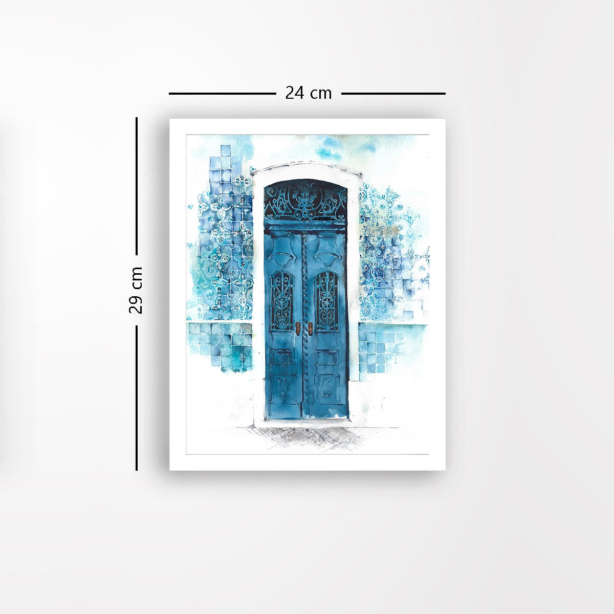 Quadro Decorativo MDF Emoldurado - Arte Multicolor 24x29cm com Moldura de Madeira 2cm