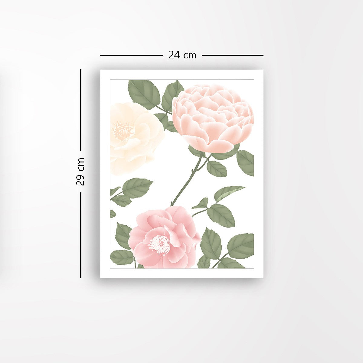 Quadro Decorativo MDF Emoldurado - Arte Multicolor 24x29cm com Moldura de Madeira 2cm