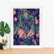 Quadro Decorativo MDF Emoldurado - Arte Multicolor 24x29cm com Moldura de Madeira 2cm