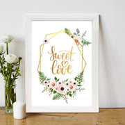 Quadro Decorativo MDF Emoldurado - Arte Multicolor 24x29cm com Moldura de Madeira 2cm