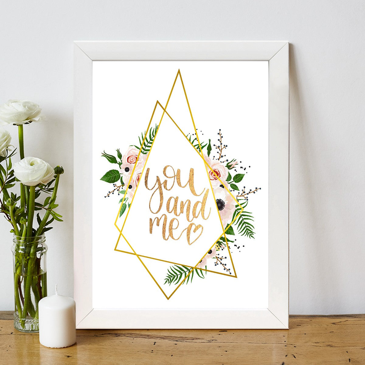 Quadro Decorativo MDF Emoldurado - Arte Multicolor 24x29cm com Moldura de Madeira 2cm