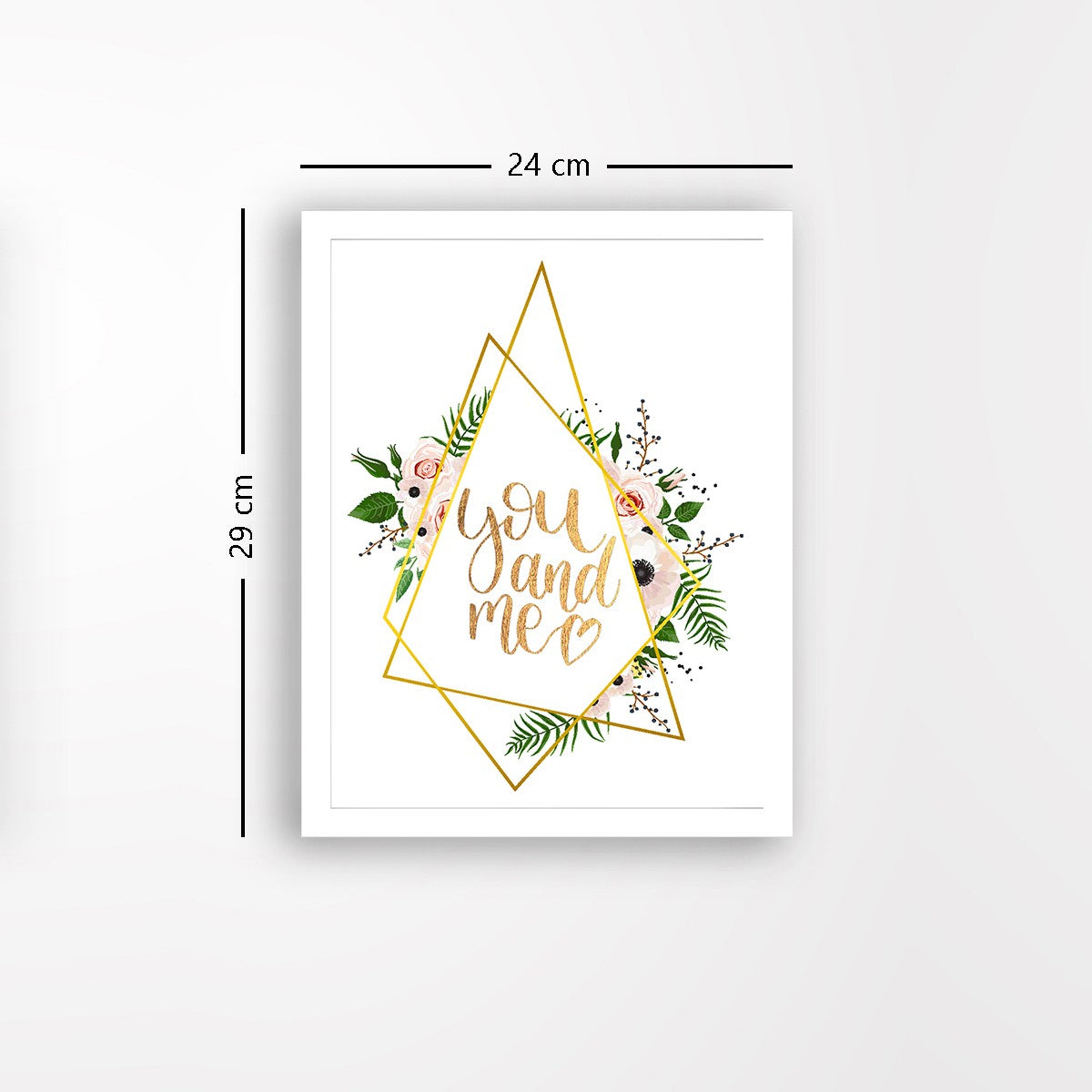 Quadro Decorativo MDF Emoldurado - Arte Multicolor 24x29cm com Moldura de Madeira 2cm