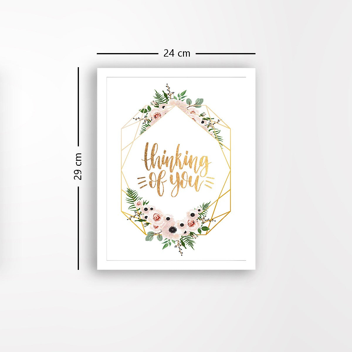 Quadro Decorativo MDF Emoldurado - Arte Multicolor 24x29cm com Moldura de Madeira 2cm