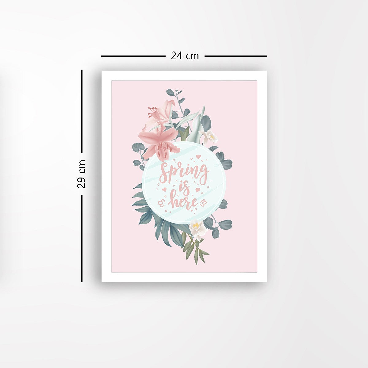 Quadro Decorativo MDF Emoldurado - Arte Multicolor 24x29cm com Moldura de Madeira 2cm