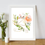 Quadro Decorativo MDF Emoldurado - Arte Multicolor 24x29cm com Moldura de Madeira 2cm