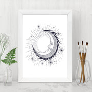 Quadro Decorativo MDF Emoldurado - Arte Multicolor 24x29cm com Moldura de Madeira 2cm