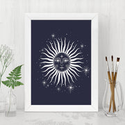 Quadro Decorativo MDF Emoldurado - Arte Multicolor 24x29cm com Moldura de Madeira 2cm