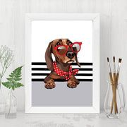 Quadro Decorativo MDF Emoldurado - Arte Multicolor 24x29cm com Moldura de Madeira 2cm