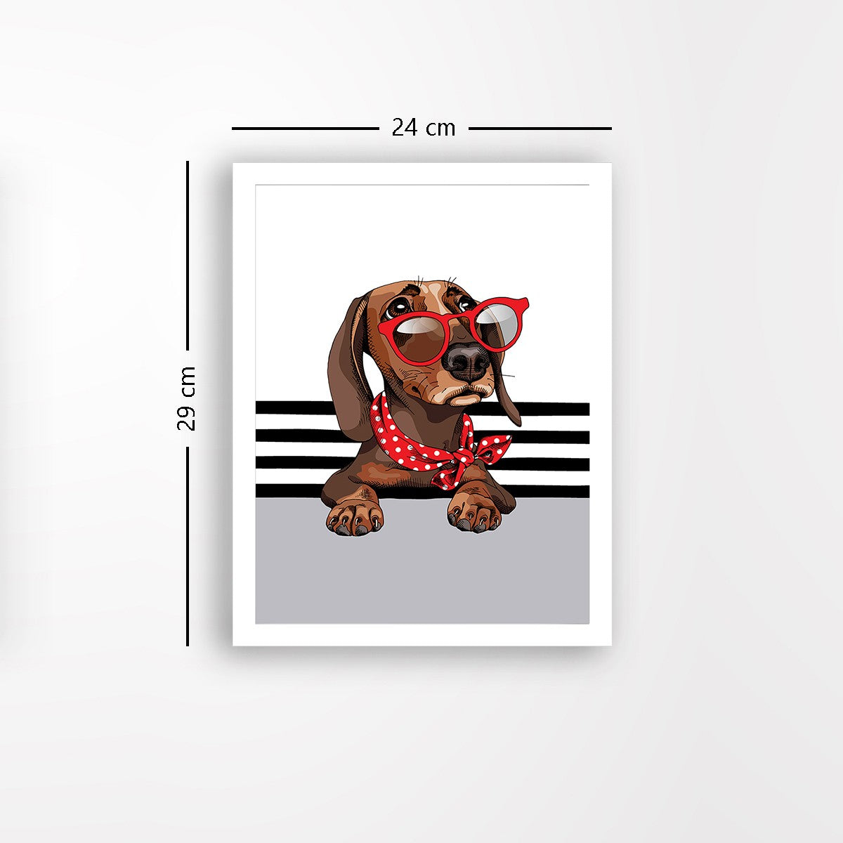 Quadro Decorativo MDF Emoldurado - Arte Multicolor 24x29cm com Moldura de Madeira 2cm