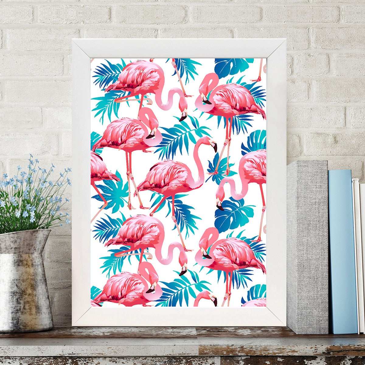 Quadro Decorativo MDF Emoldurado - Arte Multicolor 24x29cm com Moldura de Madeira 2cm