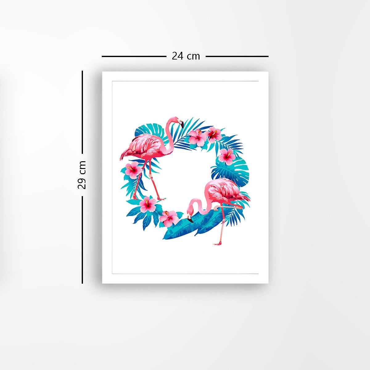 Quadro Decorativo MDF Emoldurado - Arte Multicolor 24x29cm com Moldura de Madeira 2cm