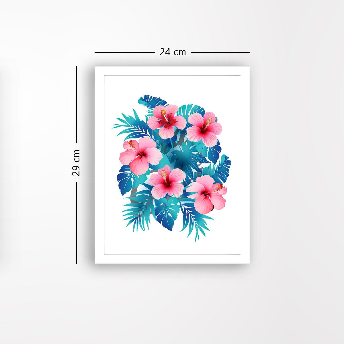 Quadro Decorativo MDF Emoldurado - Arte Multicolor 24x29cm com Moldura de Madeira 2cm