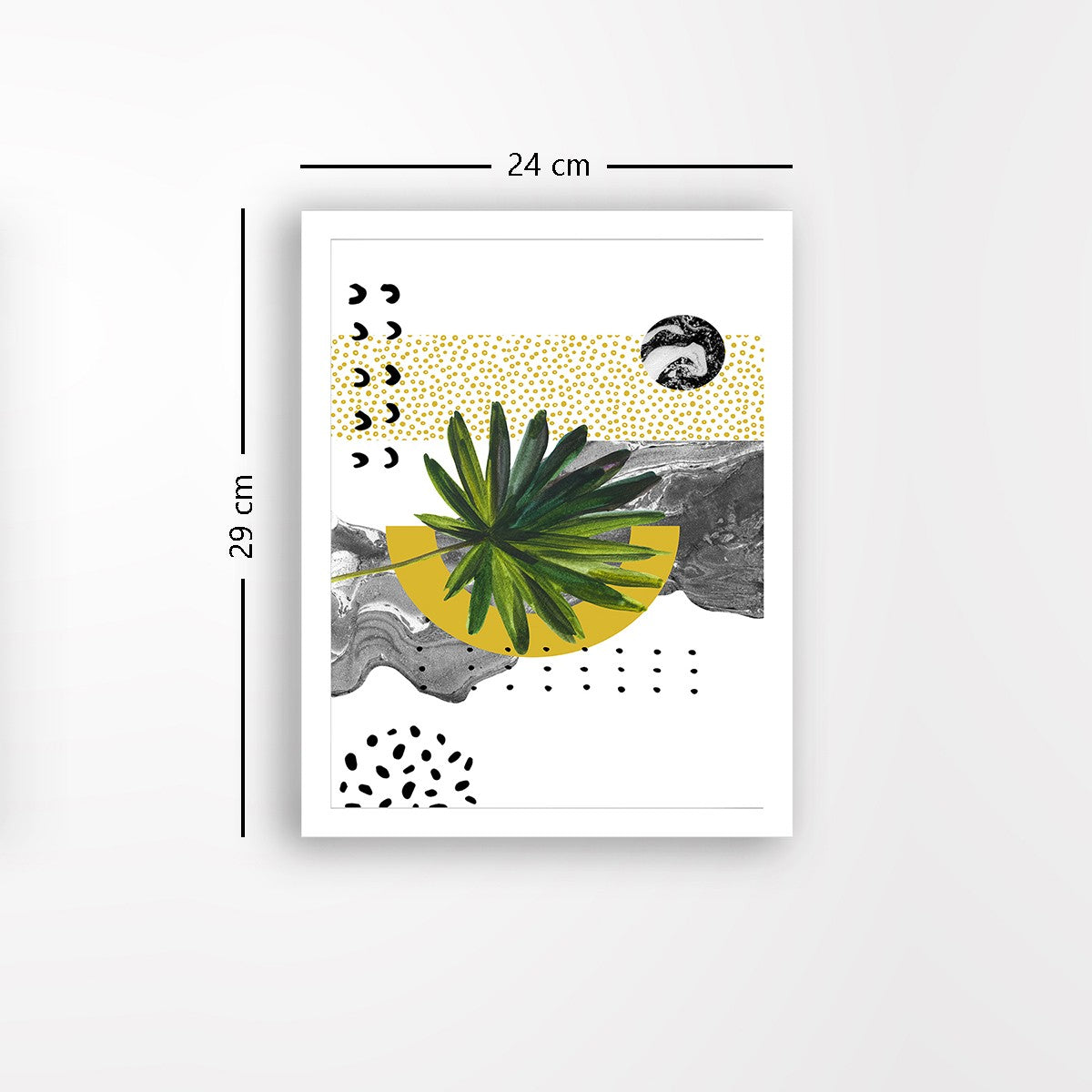 Quadro Decorativo MDF Emoldurado - Arte Multicolor 24x29cm com Moldura de Madeira 2cm