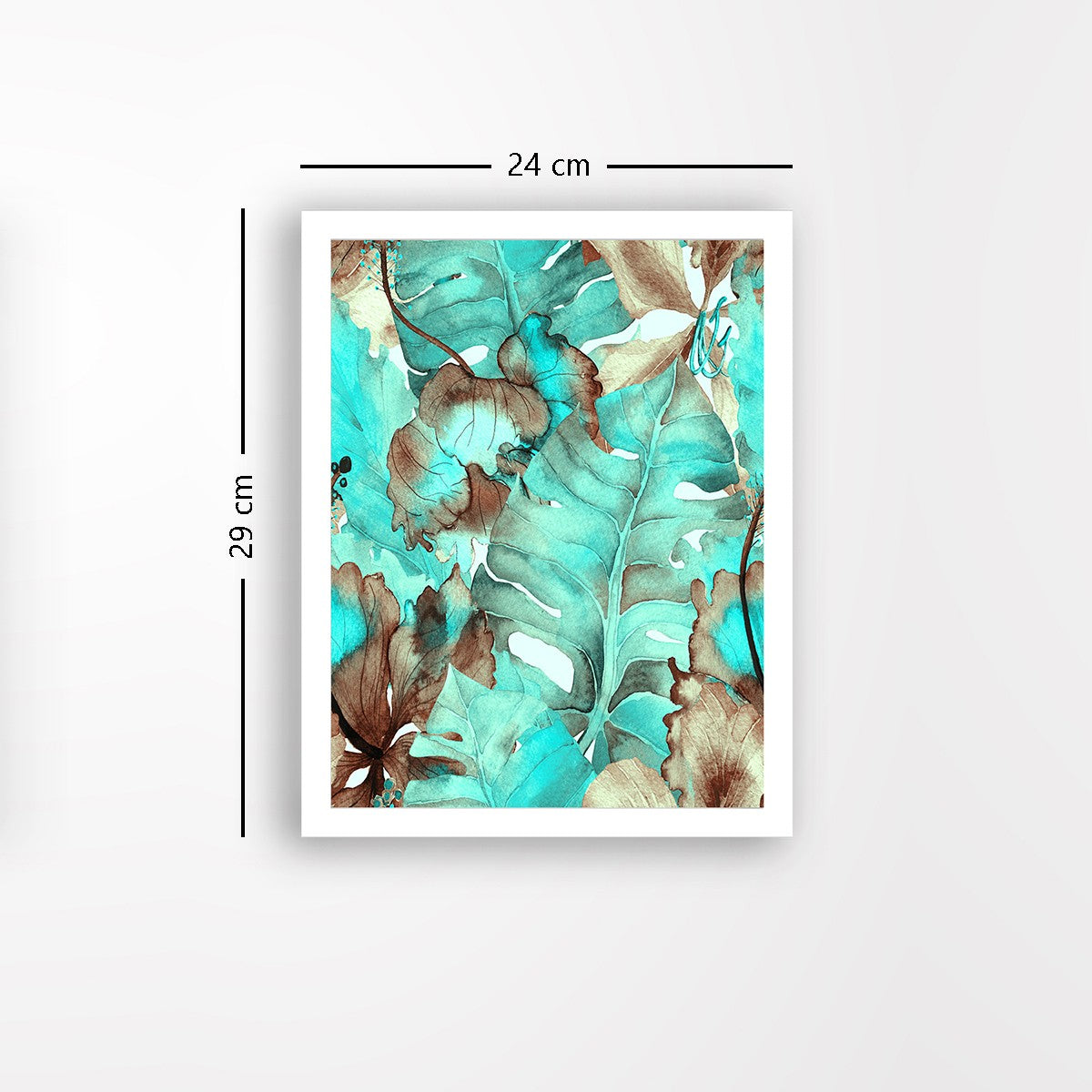 Quadro Decorativo MDF Emoldurado - Arte Multicolor 24x29cm com Moldura de Madeira 2cm