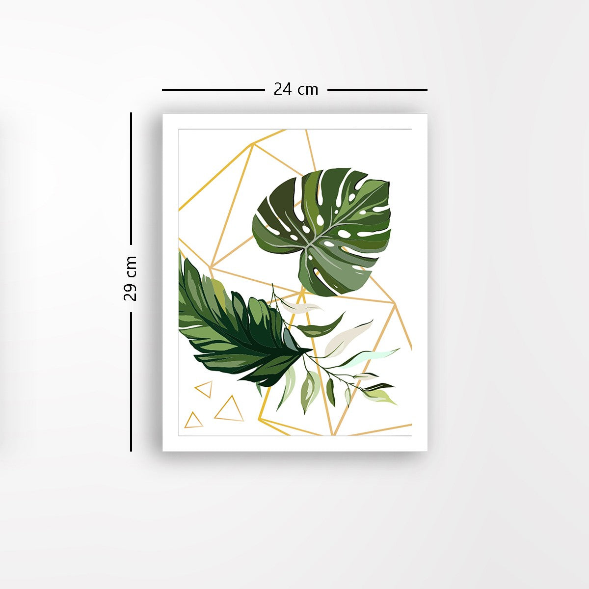 Quadro Decorativo MDF Emoldurado - Arte Multicolor 24x29cm com Moldura de Madeira 2cm