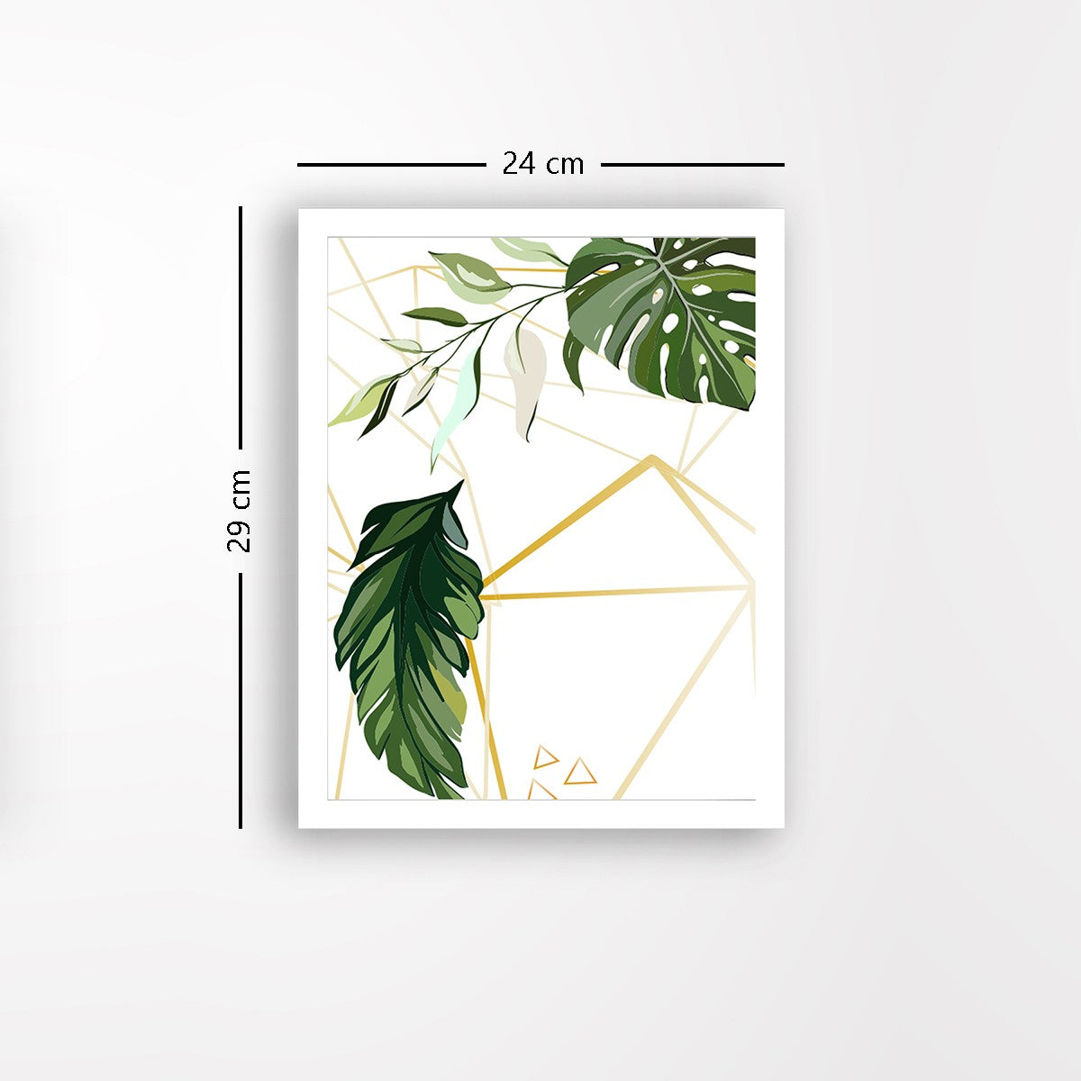 Quadro Decorativo MDF Emoldurado - Arte Multicolor 24x29cm com Moldura de Madeira 2cm