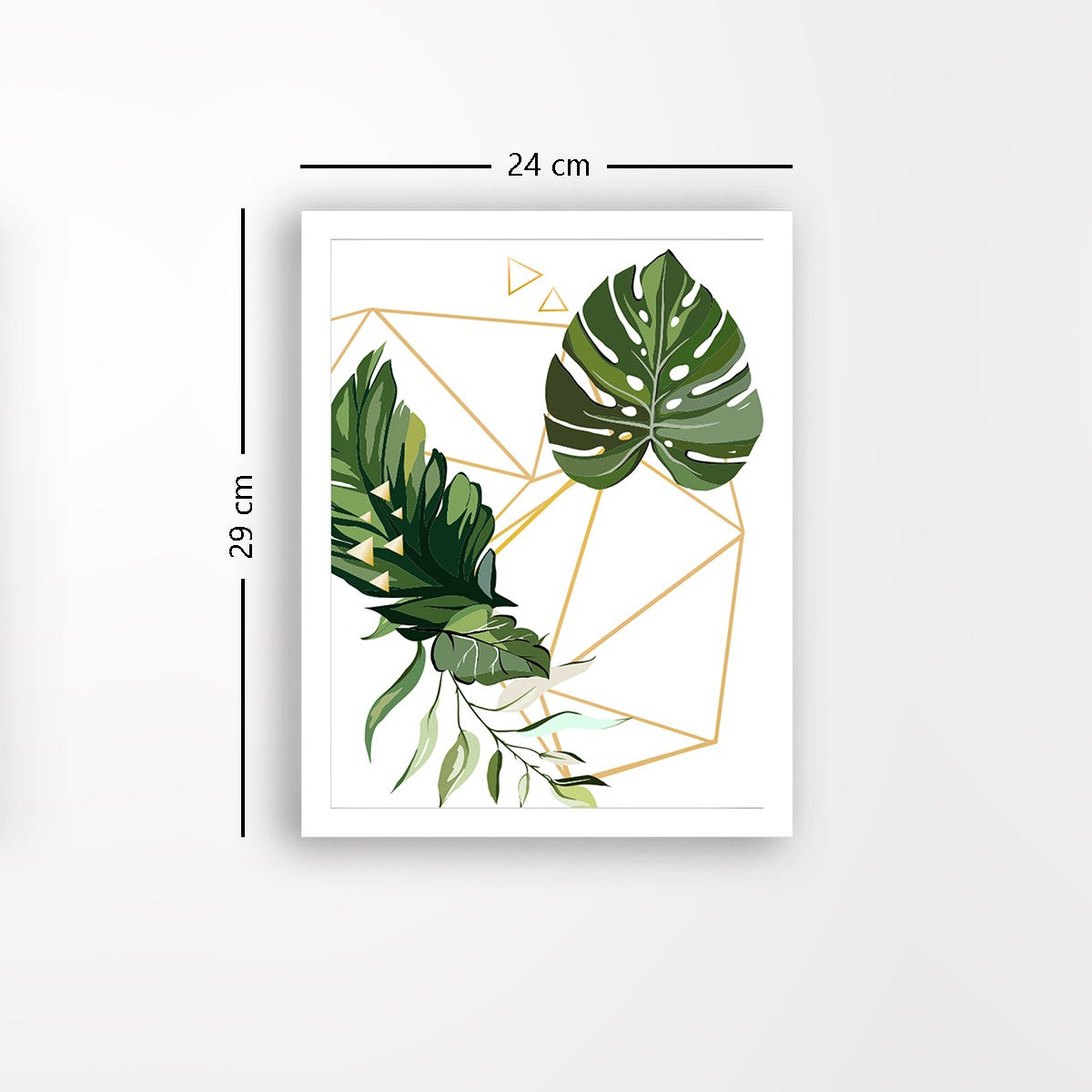 Quadro Decorativo MDF Emoldurado - Arte Multicolor 24x29cm com Moldura de Madeira 2cm